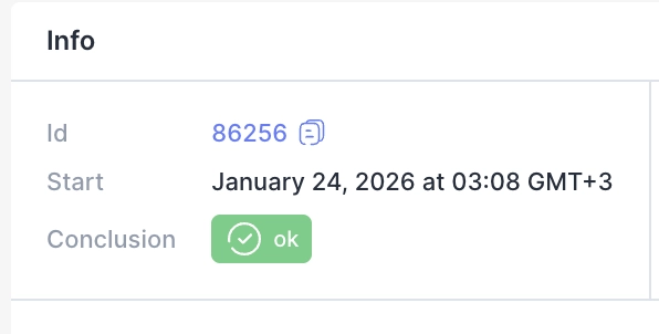 Clickable Run ID Copy